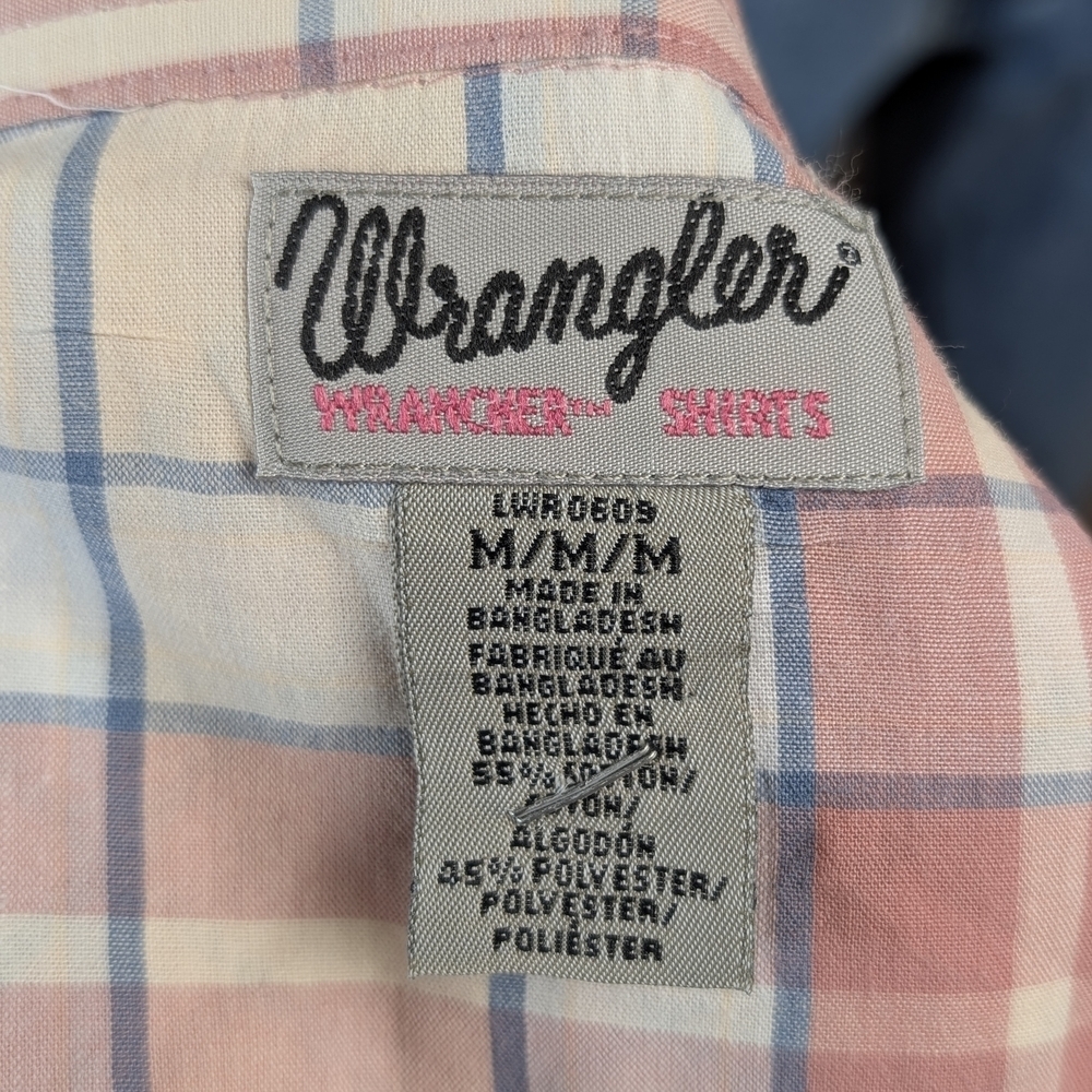Wrangler "Wrancher" Western Women's Pearl Snap Shirt, Size Medium - Picture 7 of 7